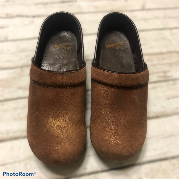 Dansko Shoes - Dansko Brown Shimmer Clogs